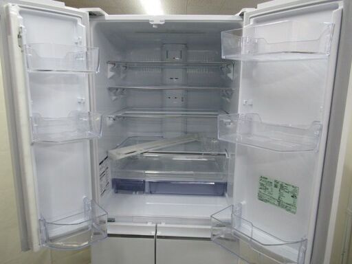 JAKN1943/冷蔵庫/6ドア/大型/観音開き/フレンチドア/自動製氷/ホワイト/三菱/MITSUBISHI/MR-WX52C/良品/美品/中古品/ 冷蔵庫