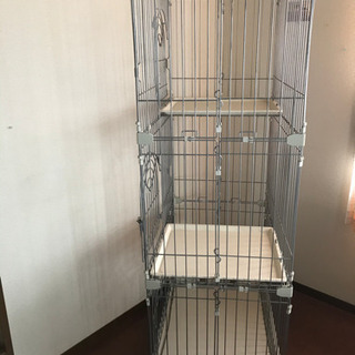 猫ゲージ　キャットゲージ　3段　中古　手渡し希望の画像