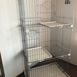 猫ゲージ　キャットゲージ　3段　中古　手渡し希望