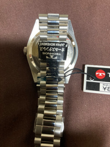 TECHNOS オールステンレス時計