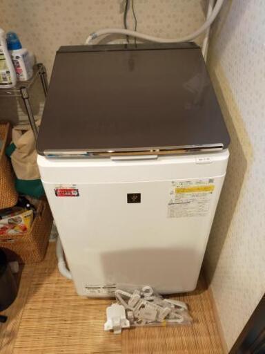 シャープ 洗濯機 洗濯乾燥機 ガラストップ 穴なし槽 インバーター プラズマクラスター 搭載 ブラウン系 ESPT10D-T