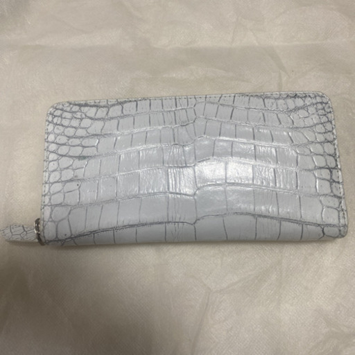 クロコダイル目地染め長財布