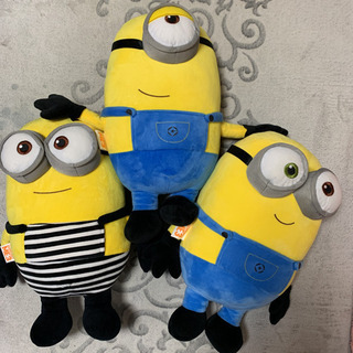 あげます　ミニオン　ぬいぐるみ　3体　50センチサイズ