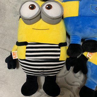 あげます　ミニオン　ぬいぐるみ　3体　50センチサイズの画像