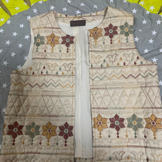 美品！レトロ ジレ ベスト 9 M
