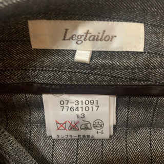 新品！Legtailor ダークグレー ウールパンツ 13 Lの画像