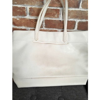rienda トートバッグ デニムフリンジの画像
