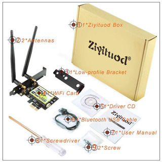 Wifi6 Bluetooth5.1 内臓カードの画像