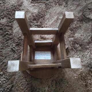 【お譲り予定者決定済】【たくさんのお問い合わせをありがとうございました】ロースツール　小スツール　踏み台　子供用椅子　木製　猫【あげます】【無料】の画像