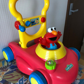 セサミストリート　歩行器　手押し車の画像