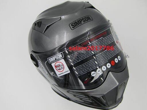 ★即納★新品★日本未発売★SIMPSON ダークサム ガンメタル L(59-60）