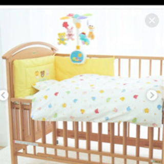 ミキハウス　ベビーベッド　美品！の画像