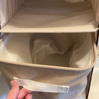 決まりました‼️ニトリ　吊り下げタオル収納の画像