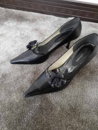 vanitybeauty ハイヒール 黒 24.5cm