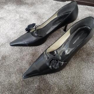 vanitybeauty ハイヒール 黒 24.5cm