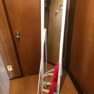 灯油用電動ポンプ、姿見、床拭きシート台