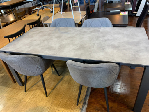 モデルルーム展示品 Calligaris 伸張式ダイニングテーブル&チェア 5点セット BARON カリガリス バロン イタリア製 エクステンション