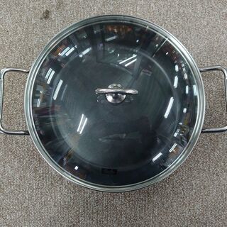 フィスラー(Fissler)　両手鍋 24㎝　ガラス蓋付き【愛品倶楽部柏店】の画像