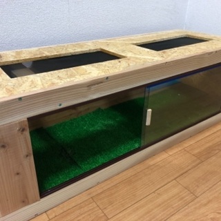 爬虫類　木製ケージ　900mmサイズ