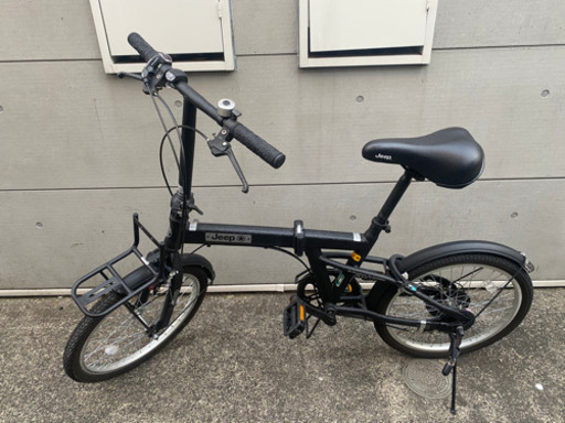 【美品】JEEP ミニベロ・折畳み自転車 ブラック JE-206G