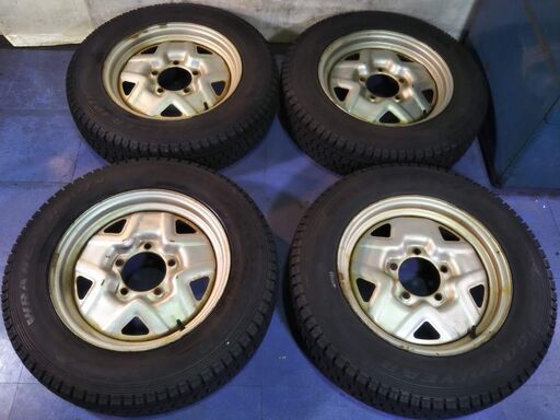 冬 ジムニー純正【富山】ジムニー スズキ純正 グッドイヤー 日本製 スタッドレス 175/80R16 中古 4本 16インチ ラングラー IP/N