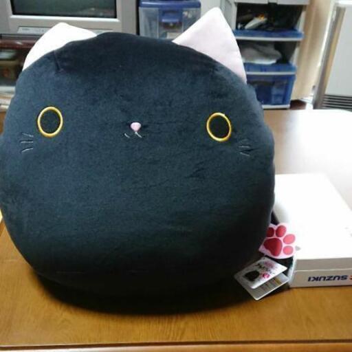 ねこだんご　おもちクッション　クロ