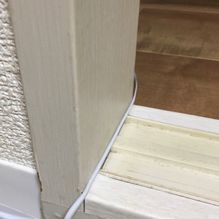 TV差し込みコンセントの無い部屋でTVが見えます。　分配器付きの画像