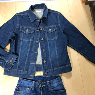 【中古】レディース　ジーンズ上下セットの画像