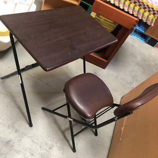 ミニパソコンテーブル椅子セット1000円