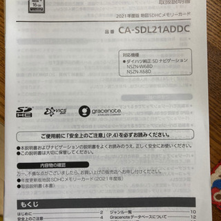 2021年度版　地図SDHCメモリーカード