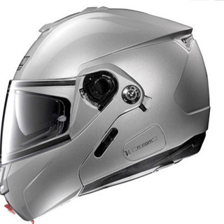 新品未使用箱のまま Nolan N90-2 フリップアップシステムヘルメット シルバー サイズMの画像