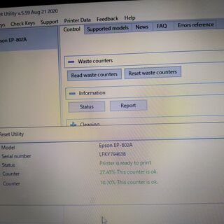 《交渉中です》EPSON EP-802A  使用頻度が少なく美品・純正インク使用ですの画像