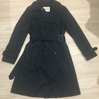 ROPE コート　ネイビー　ファーカラー