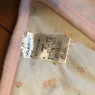 値下げ☆ おくるみ　ピンクの画像