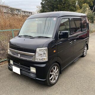人気のエブリイワゴン！ターボ！ローダウン！両側パワスラ！ハイルー...