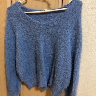 水色のセーター Lサイズ