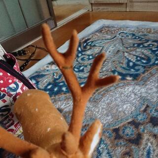 リアルな鹿のフィギュアの画像
