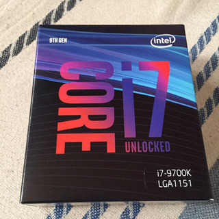 新品 i7 9700k 32000円で売ります
