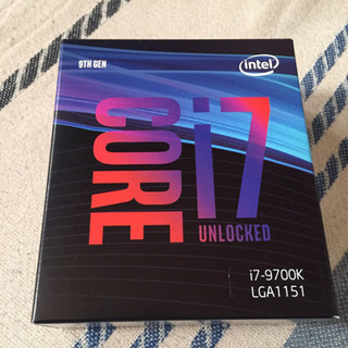 新品 i7 9700k 32000円で売りますの画像