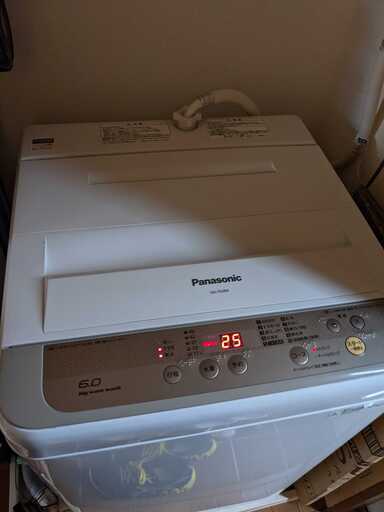 Panasonic 全自動洗濯機 6.0kg NA-F60B9 2016年製