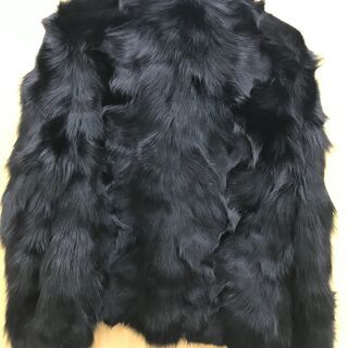 店頭販売済　🎍～新春セール～🎍❣❣FOX　毛皮　ジャケット　ブラック　ファー❣❣の画像