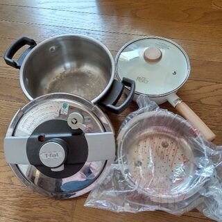 【お譲り先決定】片手鍋と圧力鍋