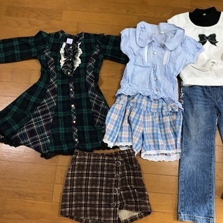 決まりました！女児用洋服9点（130サイズ中心）