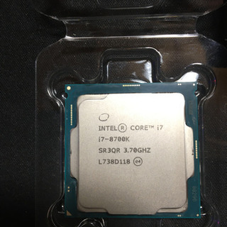 【他サイトにて成約】i7-8700K 3.7GHz ハイエンドＣＰＵ