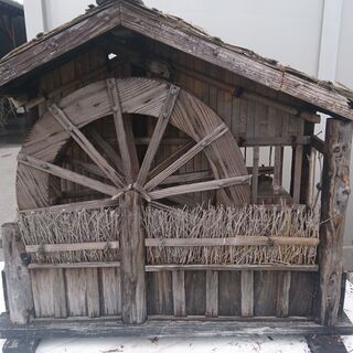 水車　庭飾り