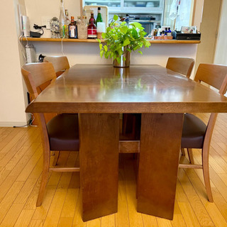 カリモク家具】ダイニングテーブル&チェア 4人掛け