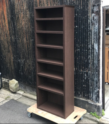 ニトリ　オープン本棚　エスタンテ　ダークブラウン