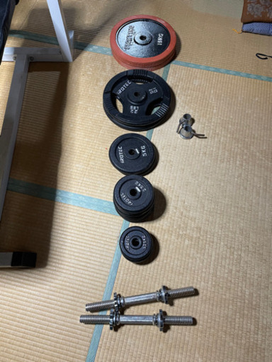 ベンチプレス、ダンベルセット