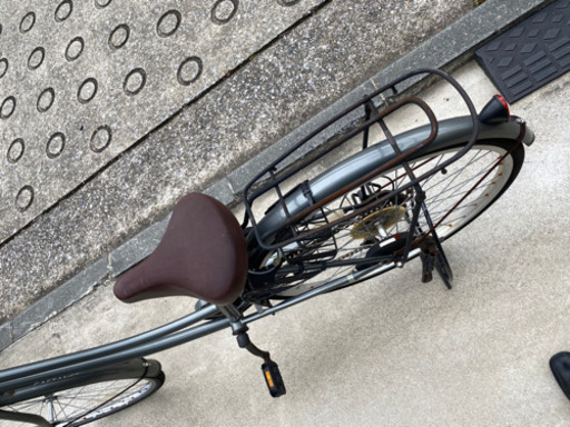 ギア付き　ママチャリ　自転車　鍵付き