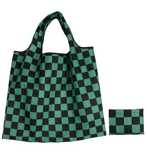 新品　未使用　そのほかも色々激安にて、出品してます！！　鬼滅の刃　CINECE エコバッグ 折りたたみ 買い物袋 エコバッグ 防水素材 大容量 ショッピング 旅行 和風柄